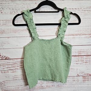 NWT Aerie smocked crop top